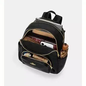 COACH Court Backpack Olive Green Leather Monogram Logo Coach | Bags | Coach Court Backpack Olive Green Leather  main image 4